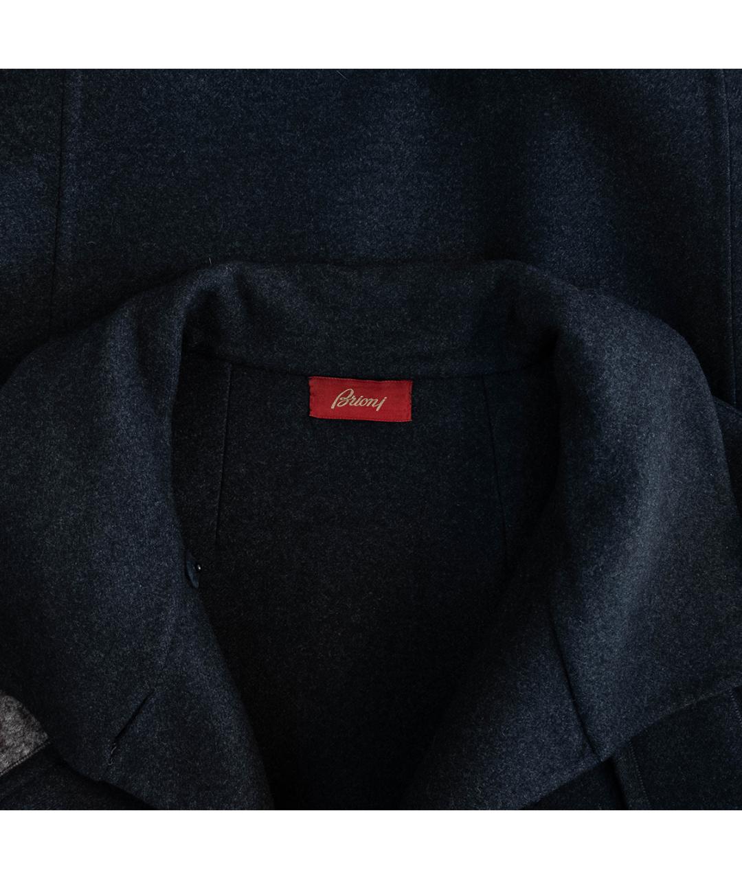 BRIONI Серое шерстяное пальто, фото 3