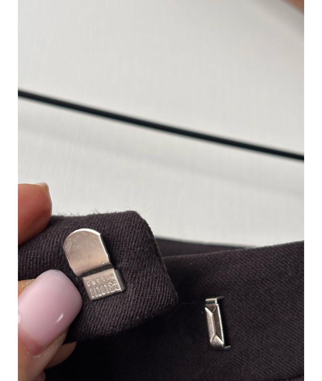 MIU MIU Коричневая шерстяная юбка миди, фото 4