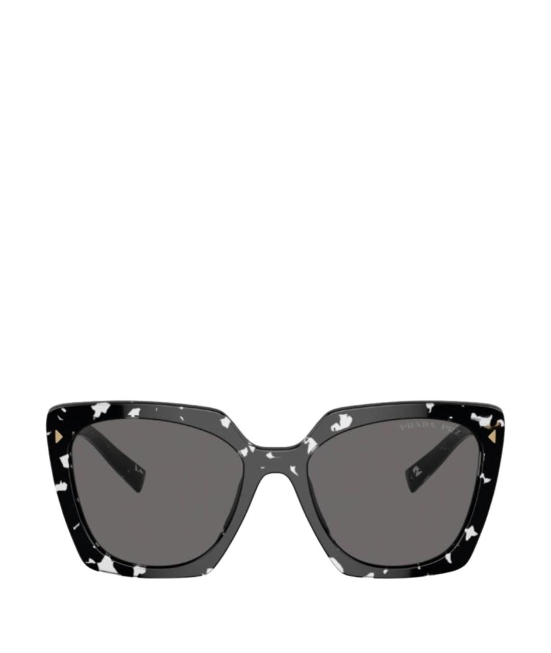 PRADA Черные пластиковые солнцезащитные очки, фото 1