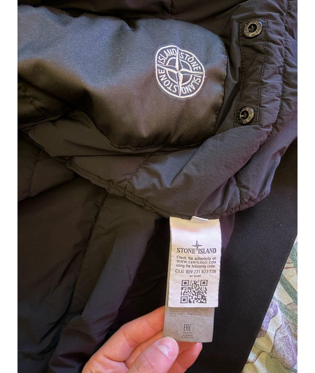 STONE ISLAND Черная куртка, фото 6