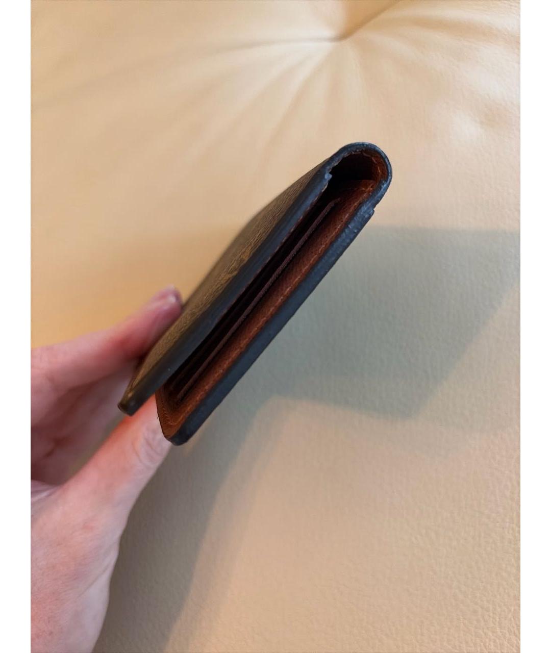 LOUIS VUITTON Коричневый кожаный кардхолдер, фото 6