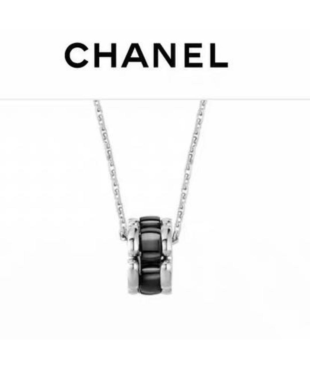 CHANEL Черное колье из белого золота, фото 7