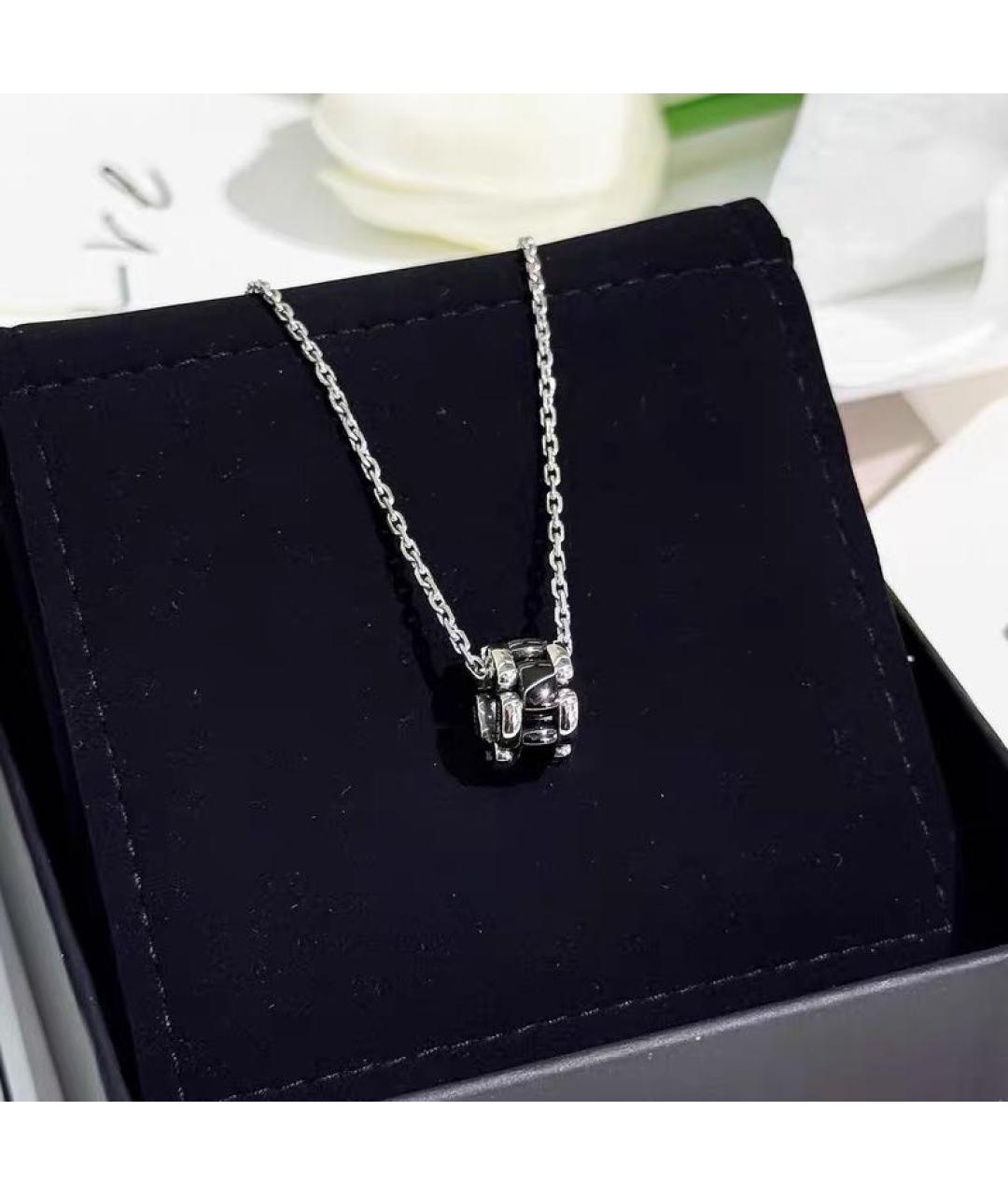CHANEL Черное колье из белого золота, фото 2