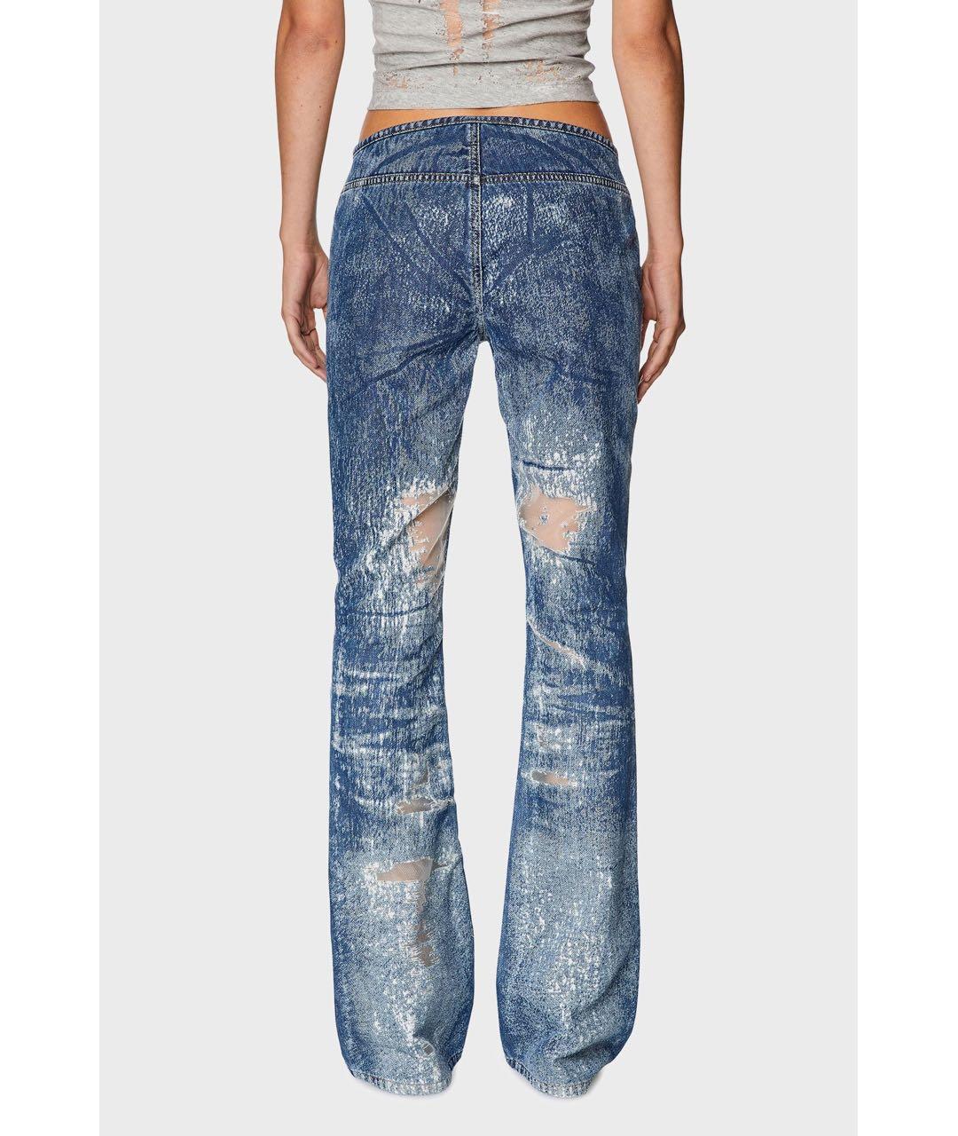 DIESEL Голубые хлопковые джинсы слим, фото 2