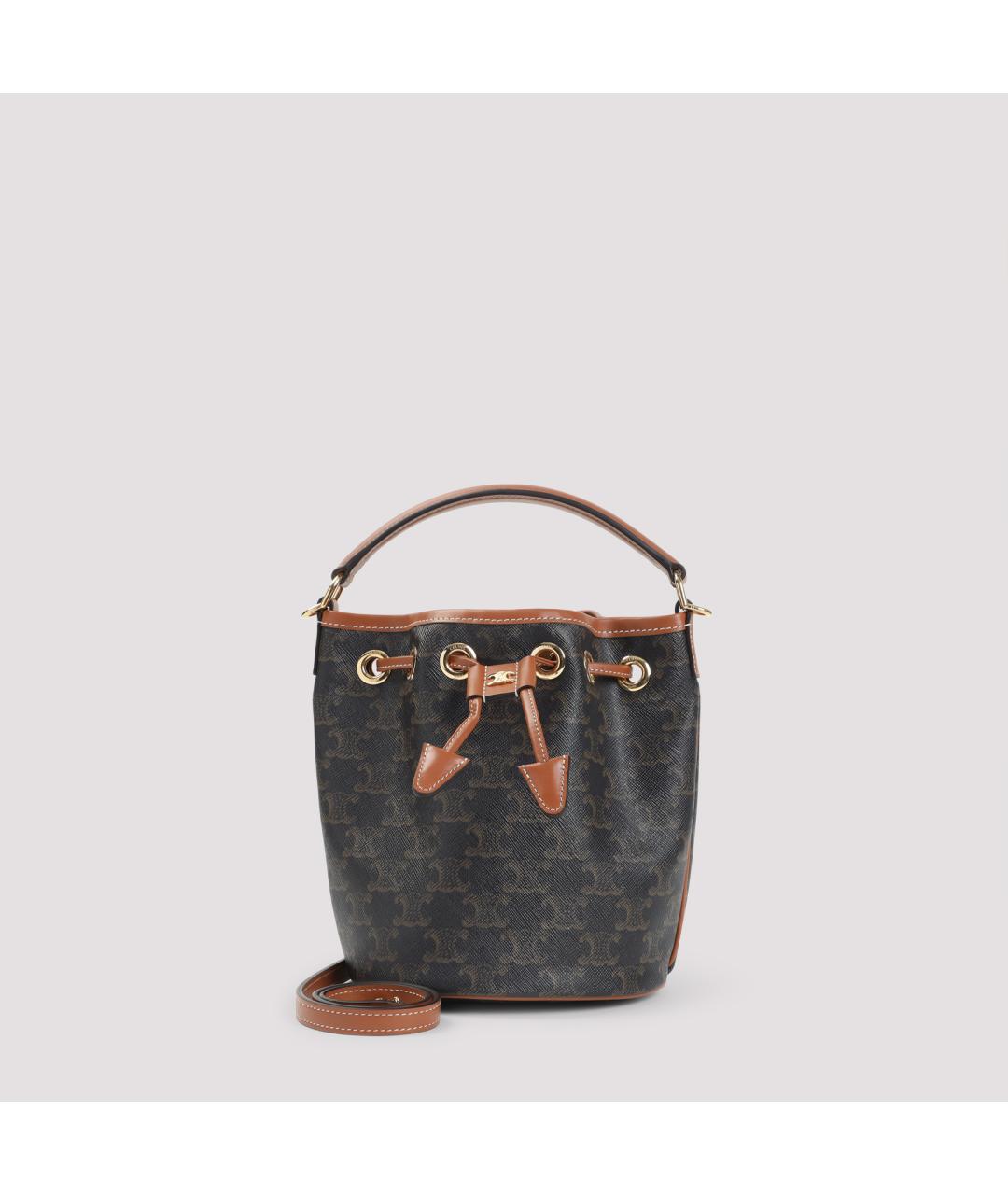 CELINE Коричневая сумка через плечо, фото 2