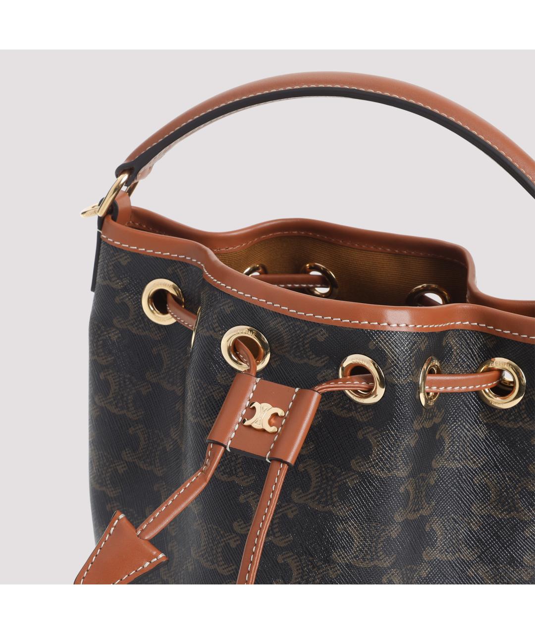 CELINE Коричневая сумка через плечо, фото 4