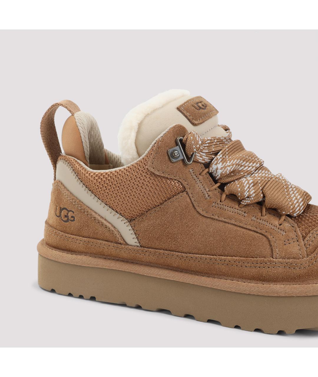 UGG AUSTRALIA Коричневые замшевые кроссовки, фото 6