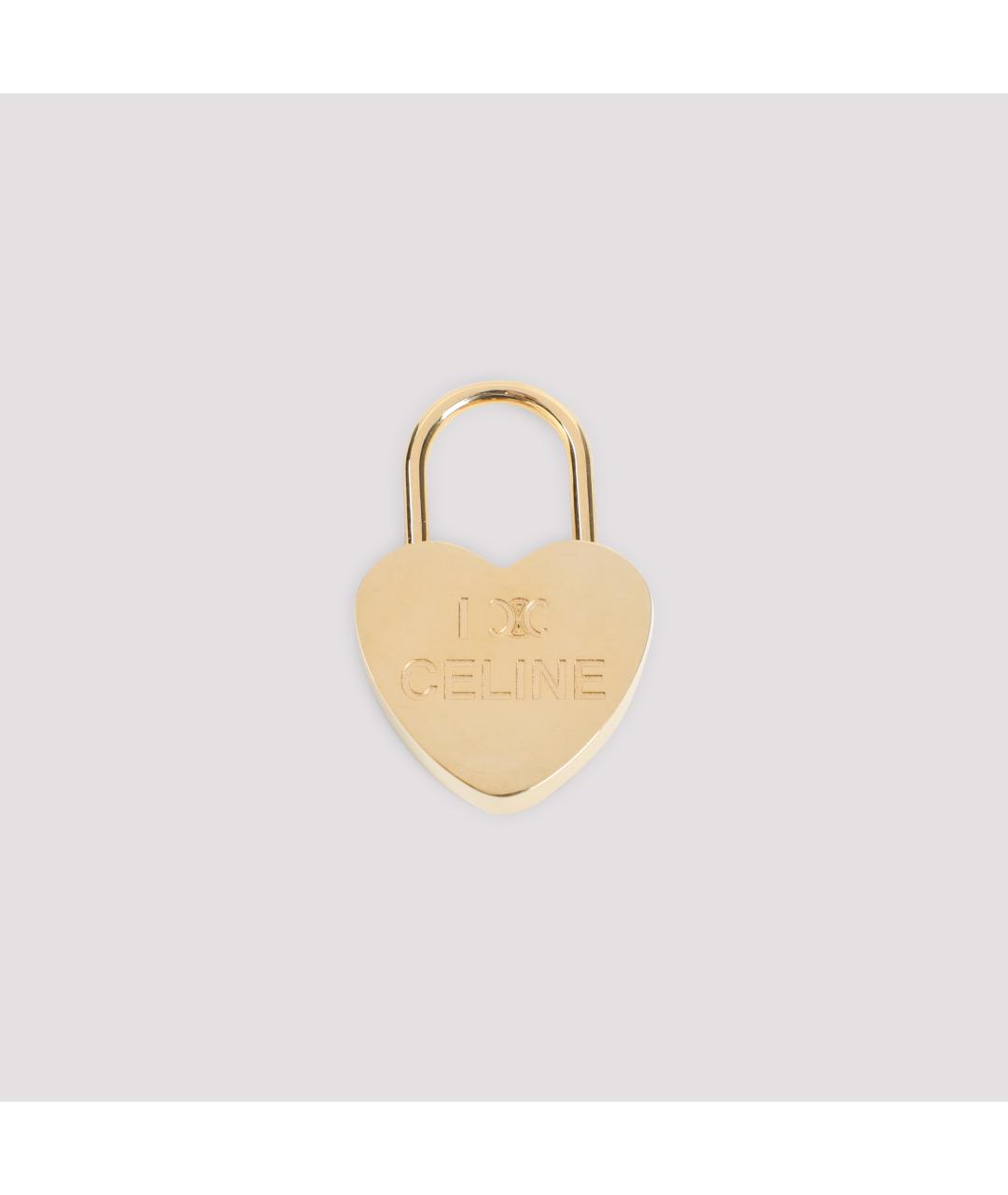 CELINE Золотой металлический кулон, фото 3