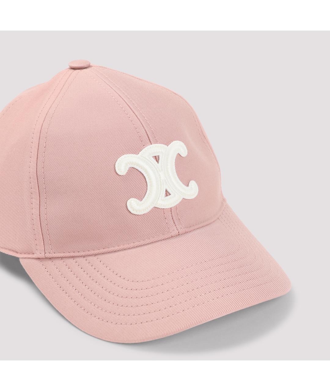 CELINE Розовая хлопковая кепка, фото 5