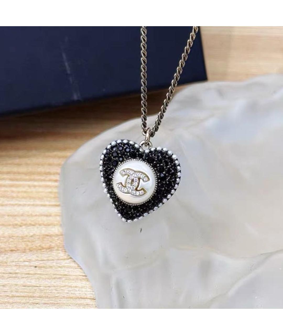 CHANEL Черное колье, фото 3