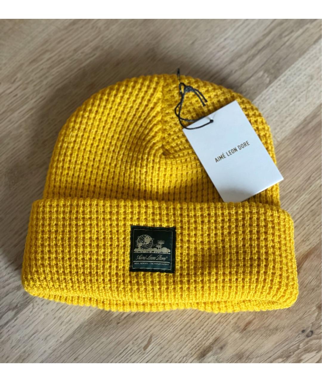 Aimé Leon Dore Желтая шапка, фото 4