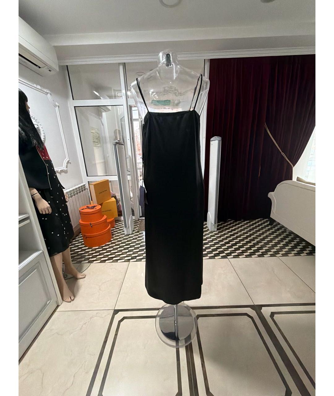 PRADA Черное вискозное вечернее платье, фото 2