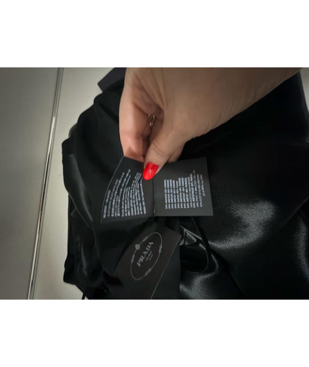 PRADA Черное вискозное вечернее платье, фото 6