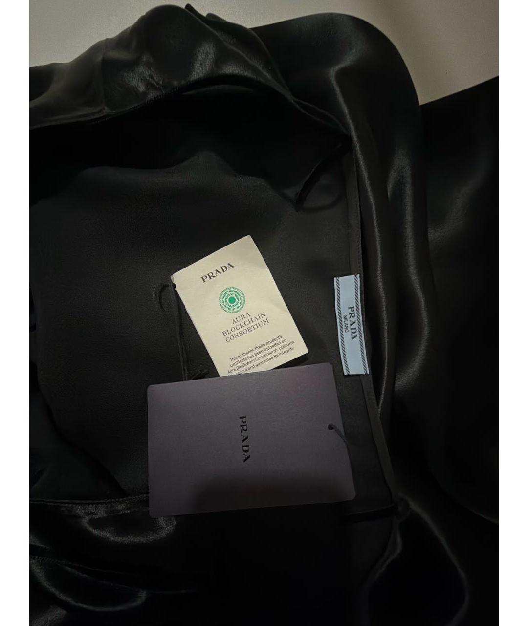 PRADA Черное вискозное вечернее платье, фото 3