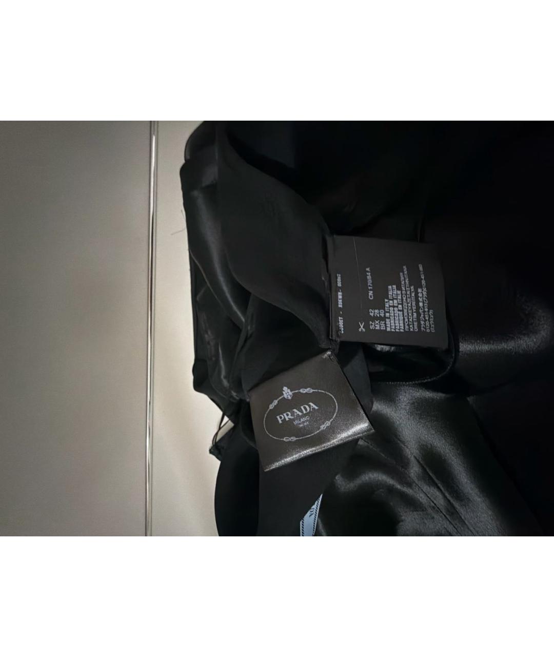 PRADA Черное вискозное вечернее платье, фото 5