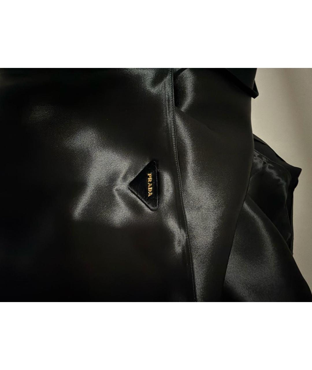 PRADA Черное вискозное вечернее платье, фото 4
