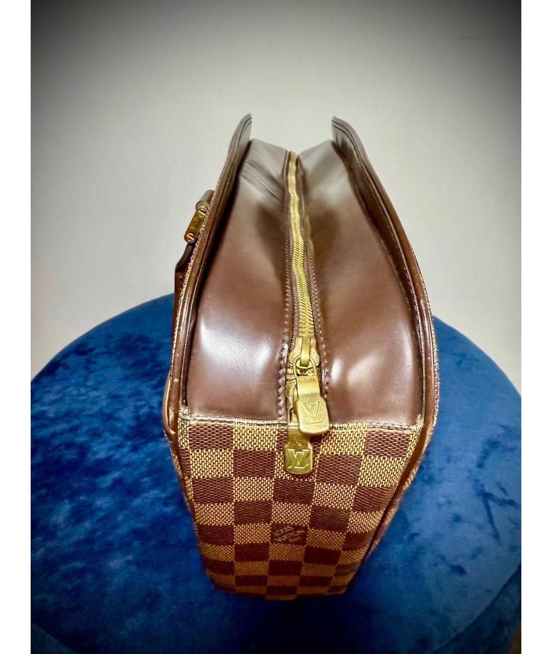 LOUIS VUITTON Коричневая сумка с короткими ручками, фото 4