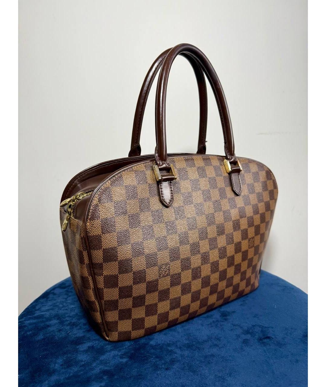 LOUIS VUITTON Коричневая сумка с короткими ручками, фото 3