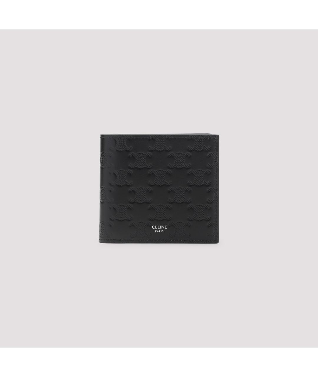 CELINE Черный кожаный кошелек, фото 3