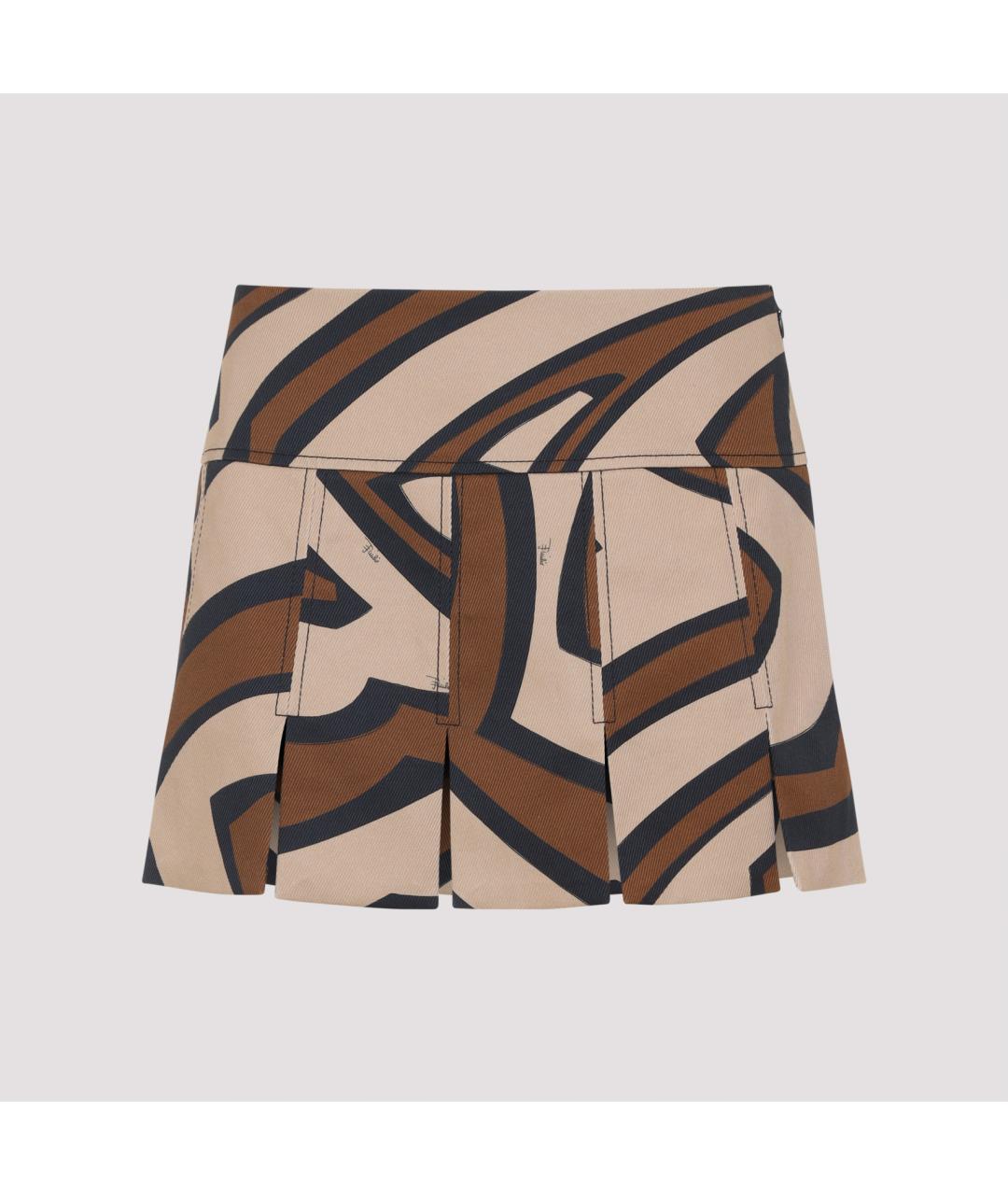 PUCCI Мульти хлопковая юбка мини, фото 2