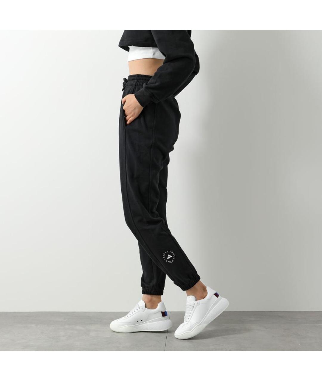 ADIDAS BY STELLA MCCARTNEY Черные хлопковые спортивные брюки и шорты, фото 3