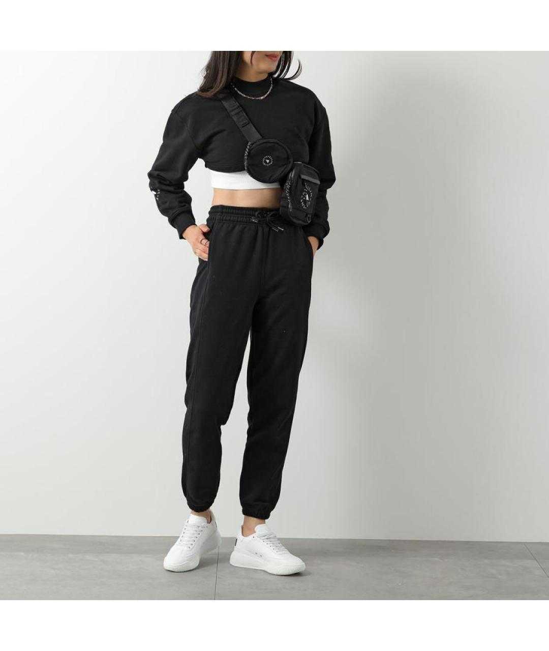 ADIDAS BY STELLA MCCARTNEY Черные хлопковые спортивные брюки и шорты, фото 4