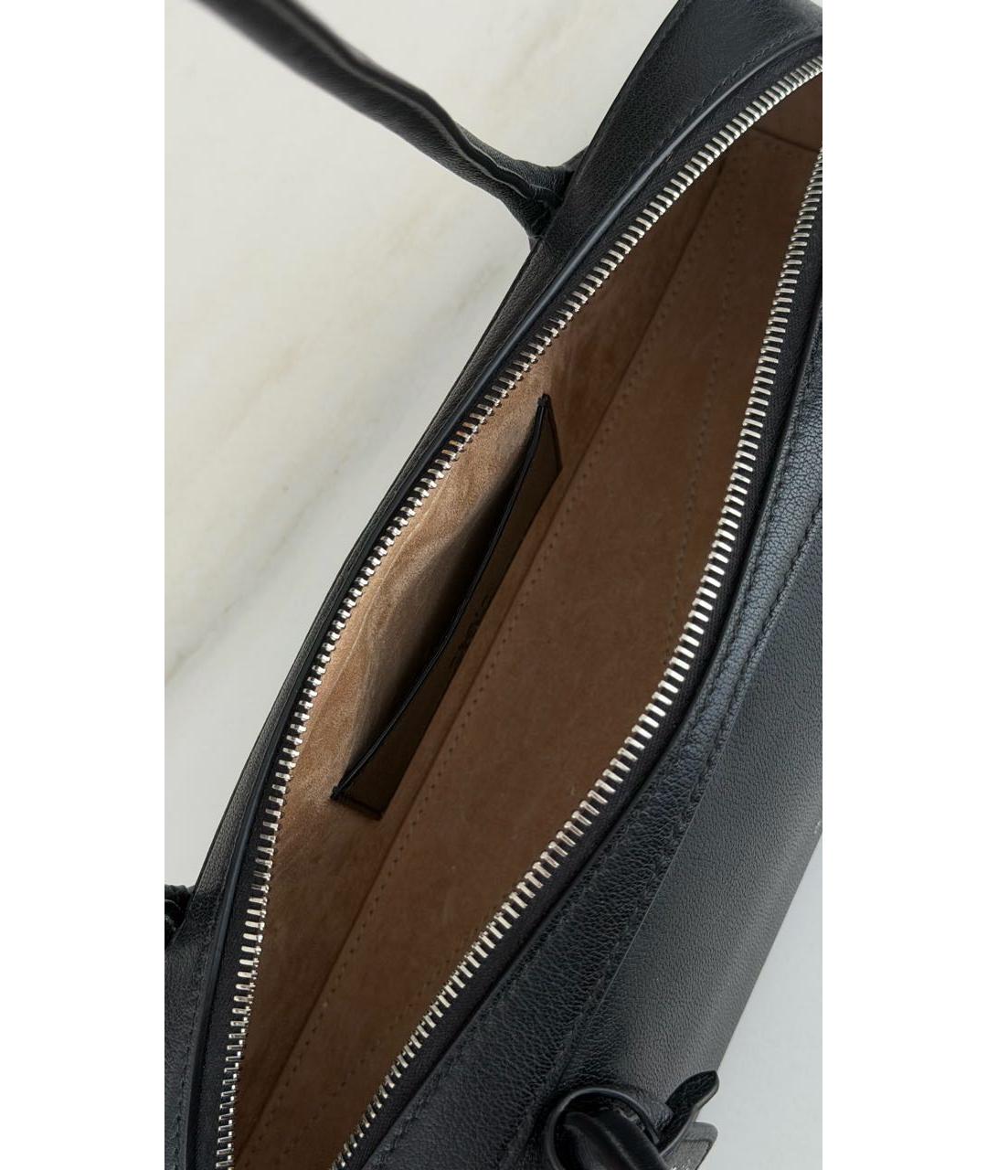 ALAIA Черная кожаная сумка через плечо, фото 5