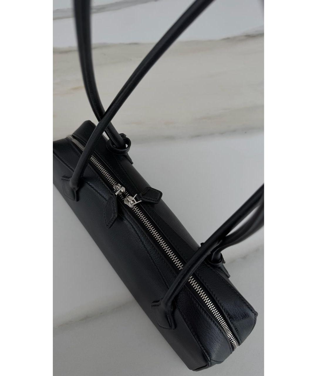 ALAIA Черная кожаная сумка через плечо, фото 4