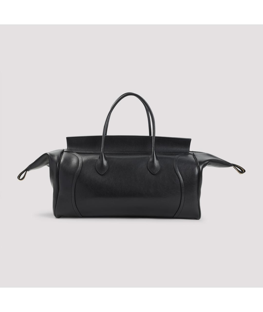 CELINE Черная кожаная сумка тоут, фото 4