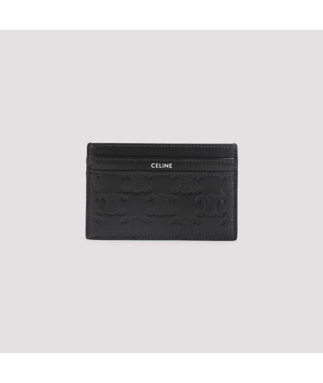 CELINE Черный кожаный кардхолдер, фото 3