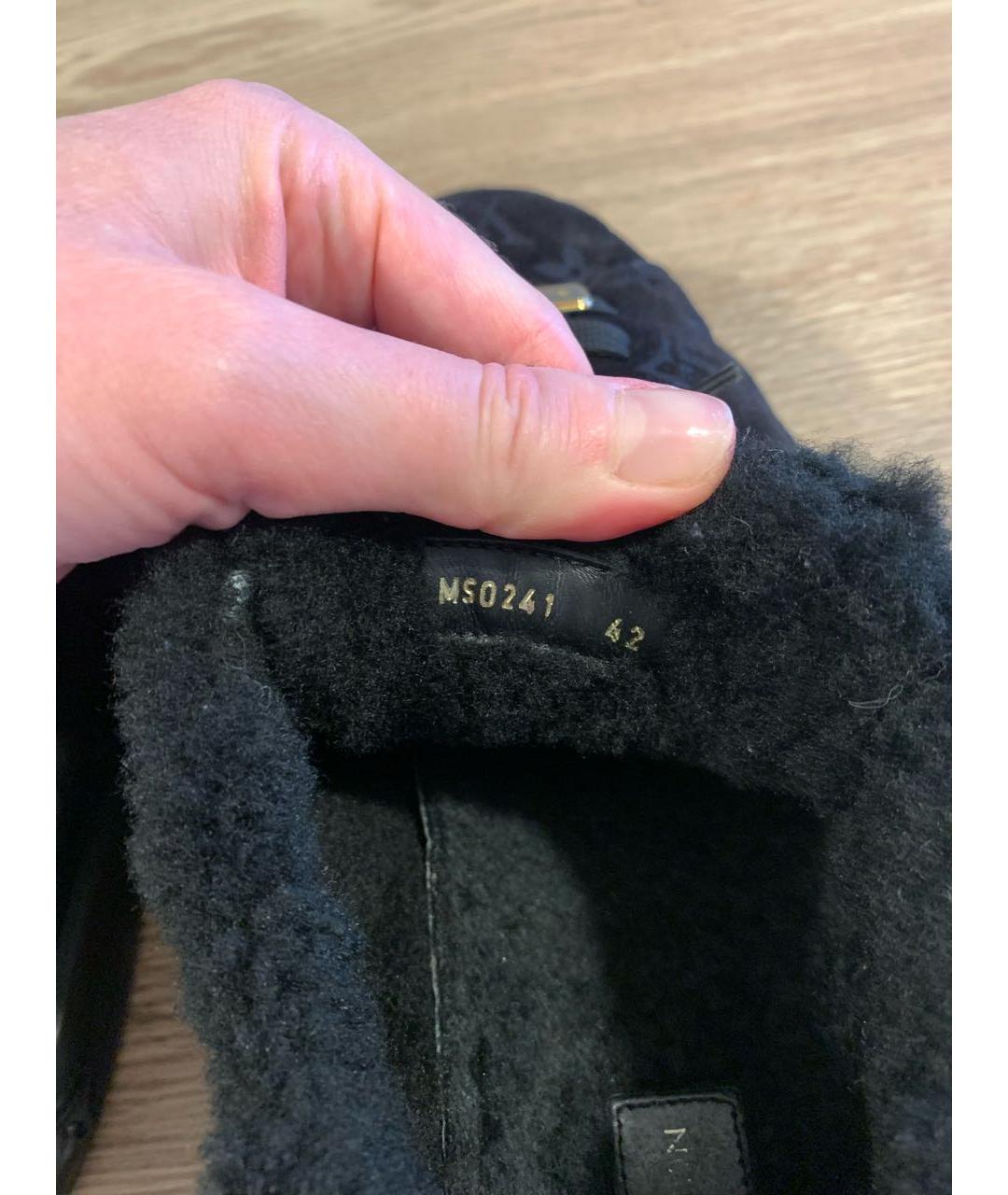 LOUIS VUITTON Черные замшевые ботинки, фото 6