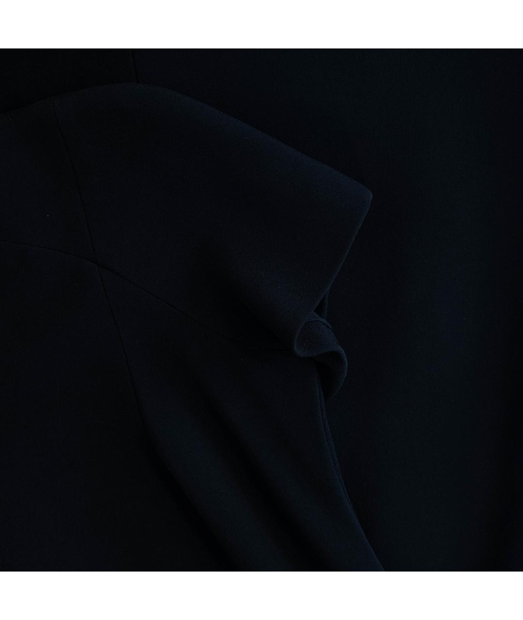 ALEXANDER MCQUEEN Черное вискозное повседневное платье, фото 4