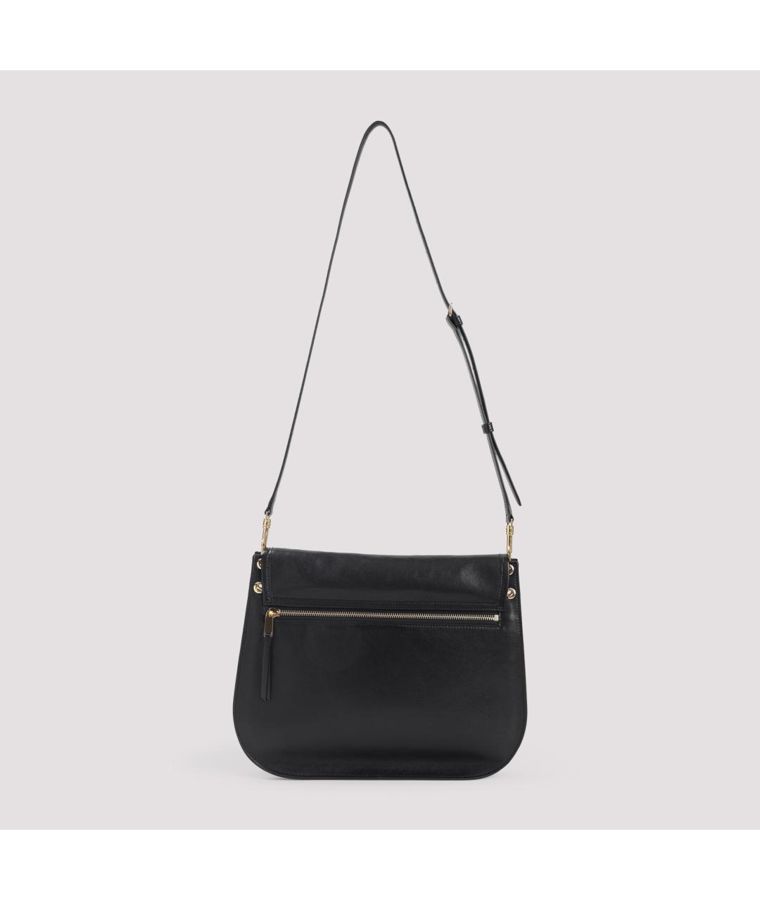 CELINE Черная кожаная сумка через плечо, фото 4