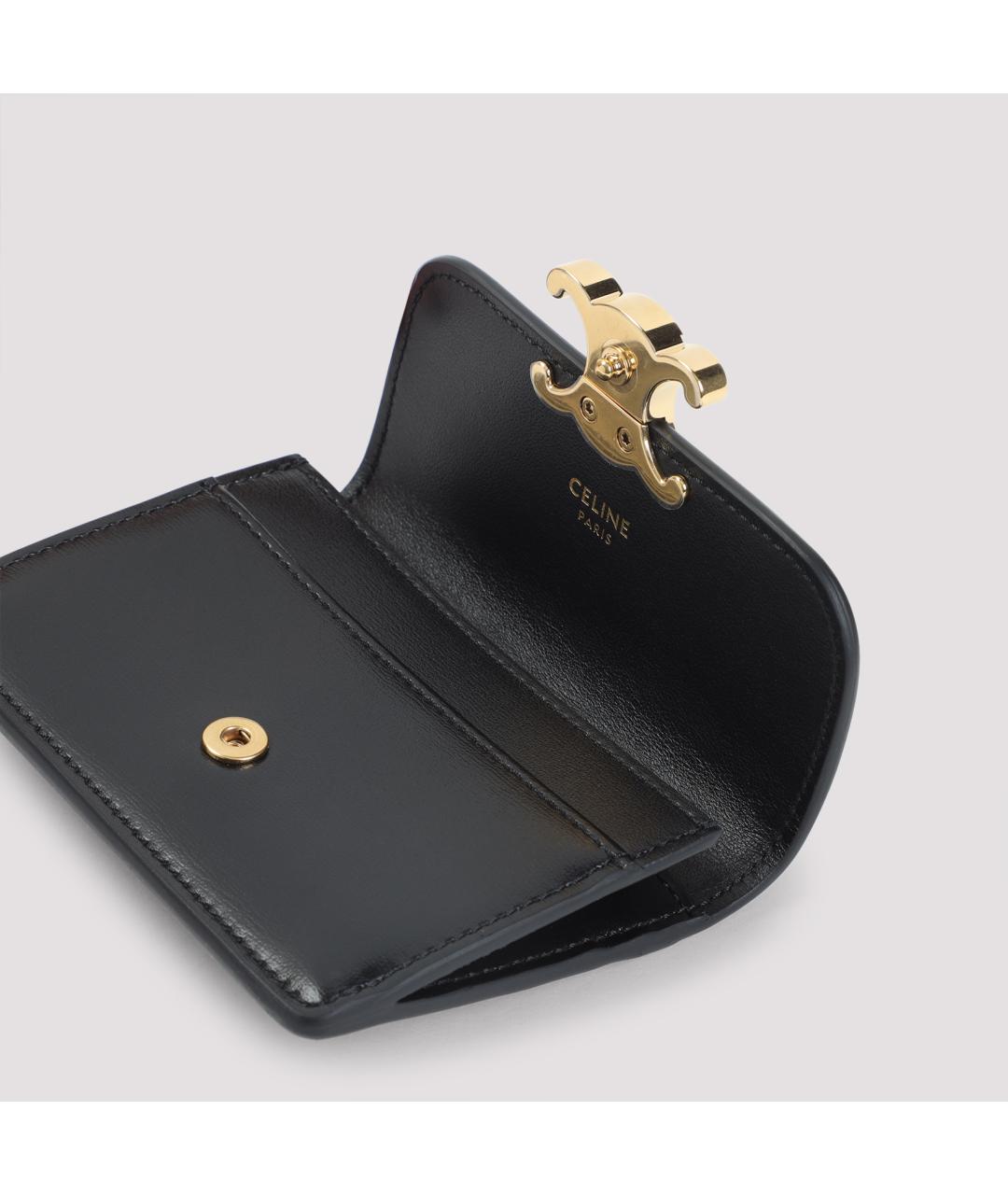 CELINE Черный кожаный кардхолдер, фото 5
