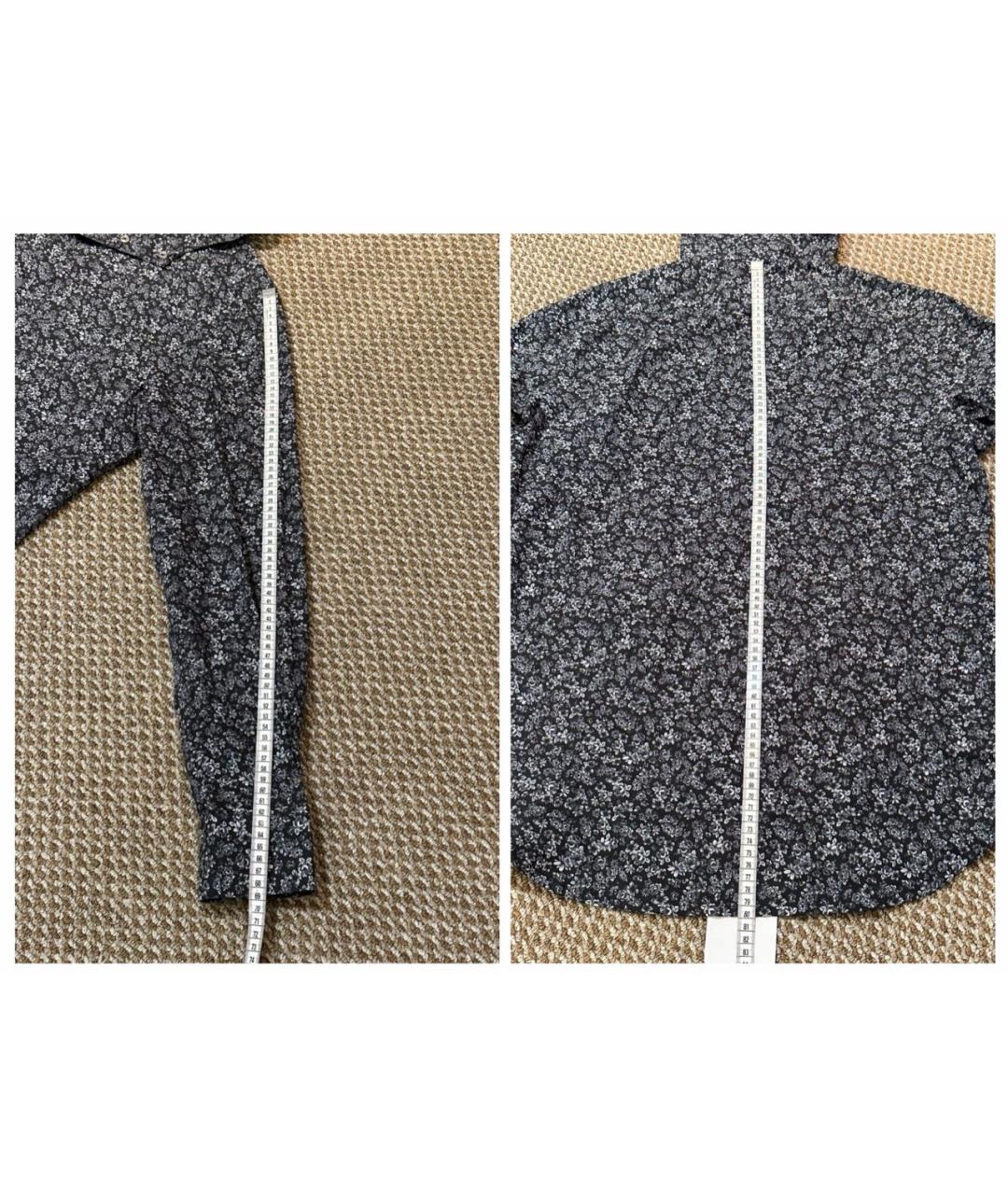 KITON Антрацитовая хлопковая кэжуал рубашка, фото 7