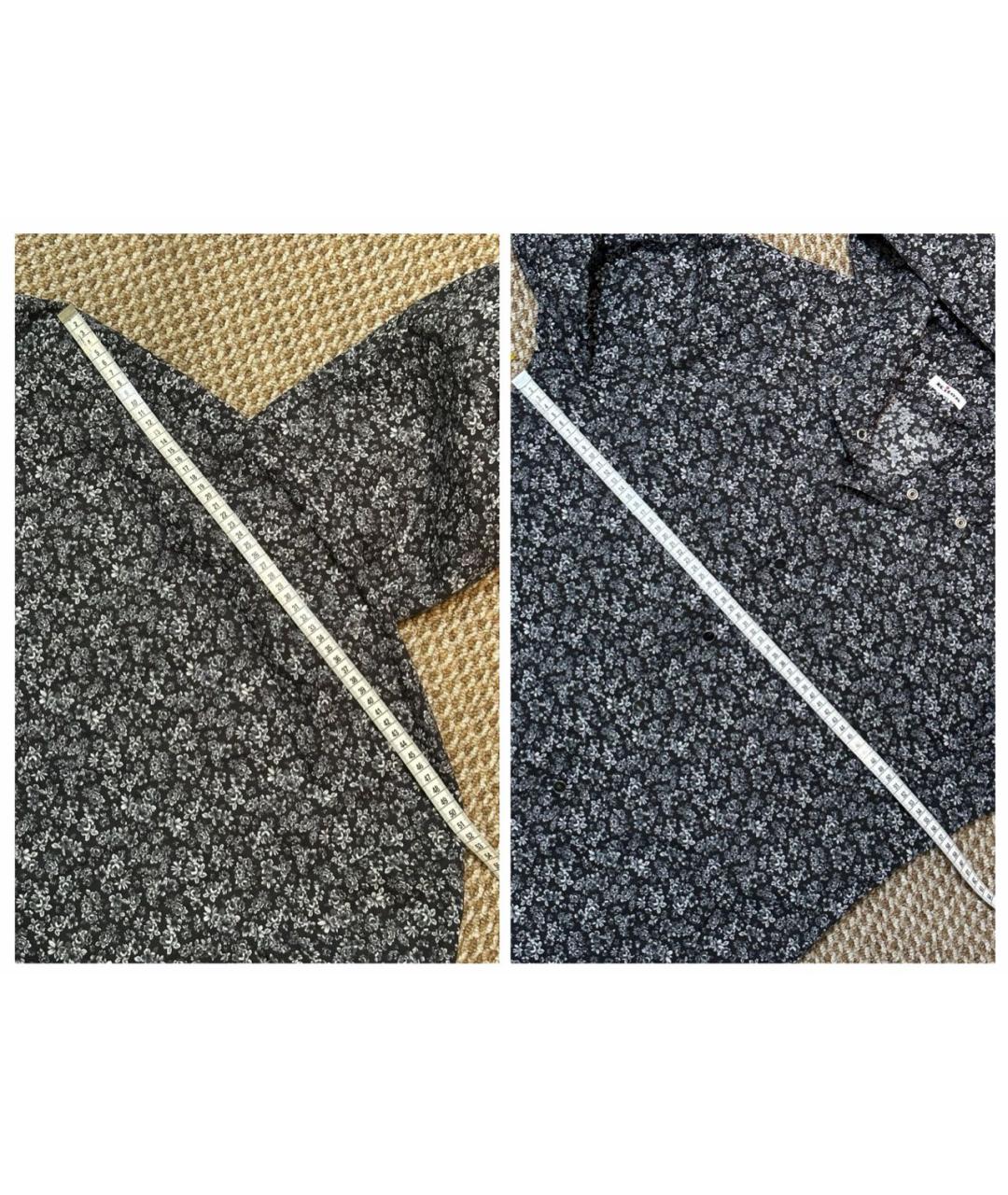 KITON Антрацитовая хлопковая кэжуал рубашка, фото 8