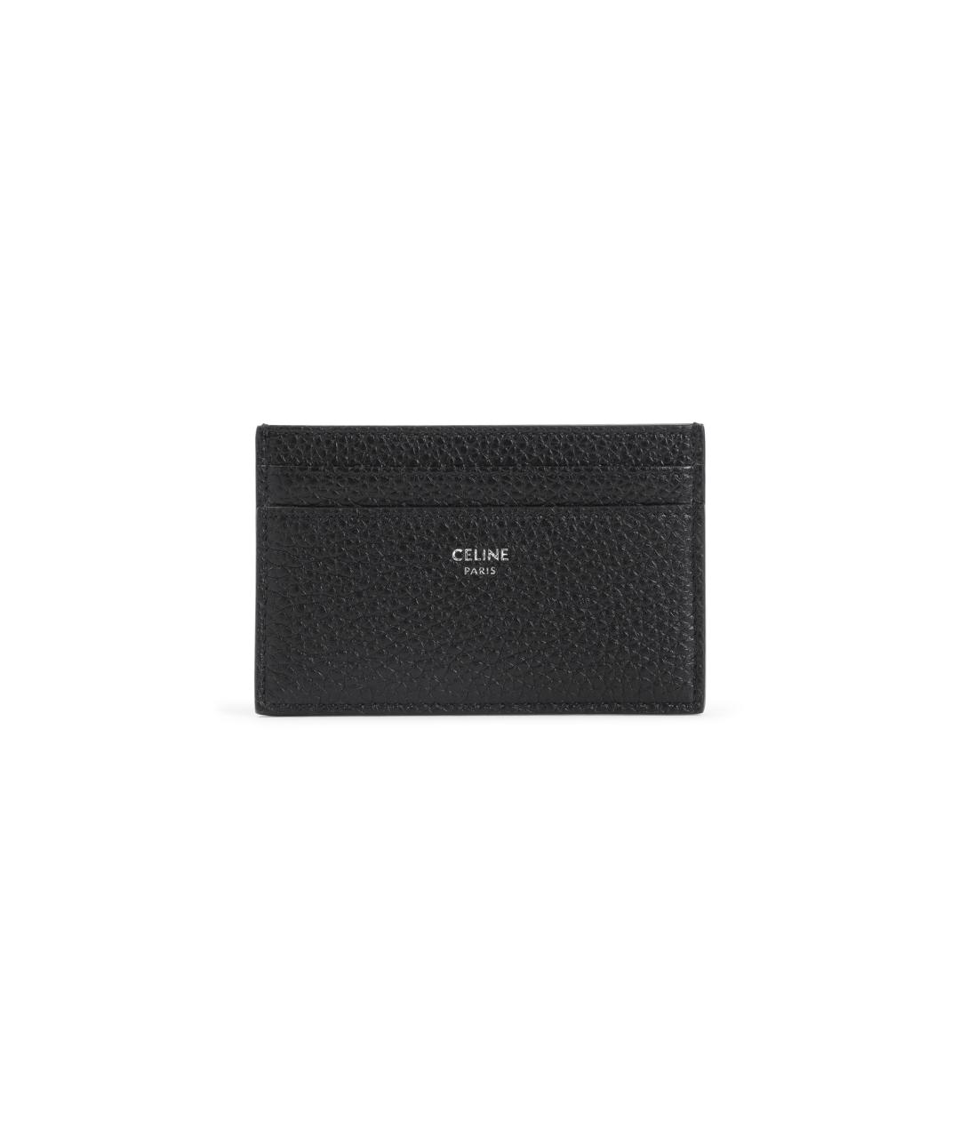 CELINE Черный кожаный кардхолдер, фото 1