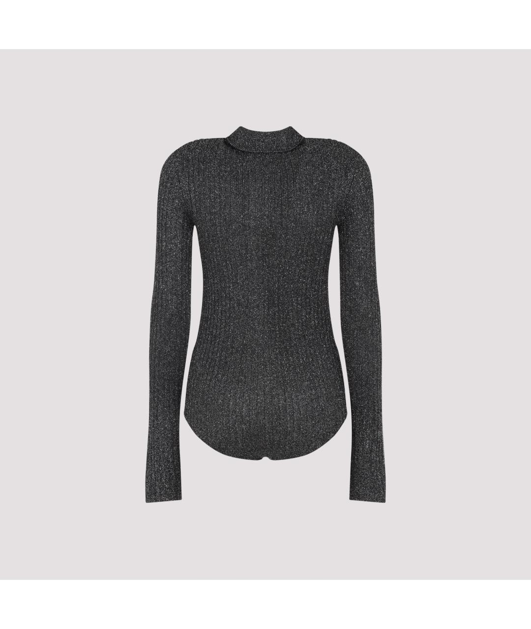 THE FRANKIE SHOP Серое полиэстеровое боди, фото 2