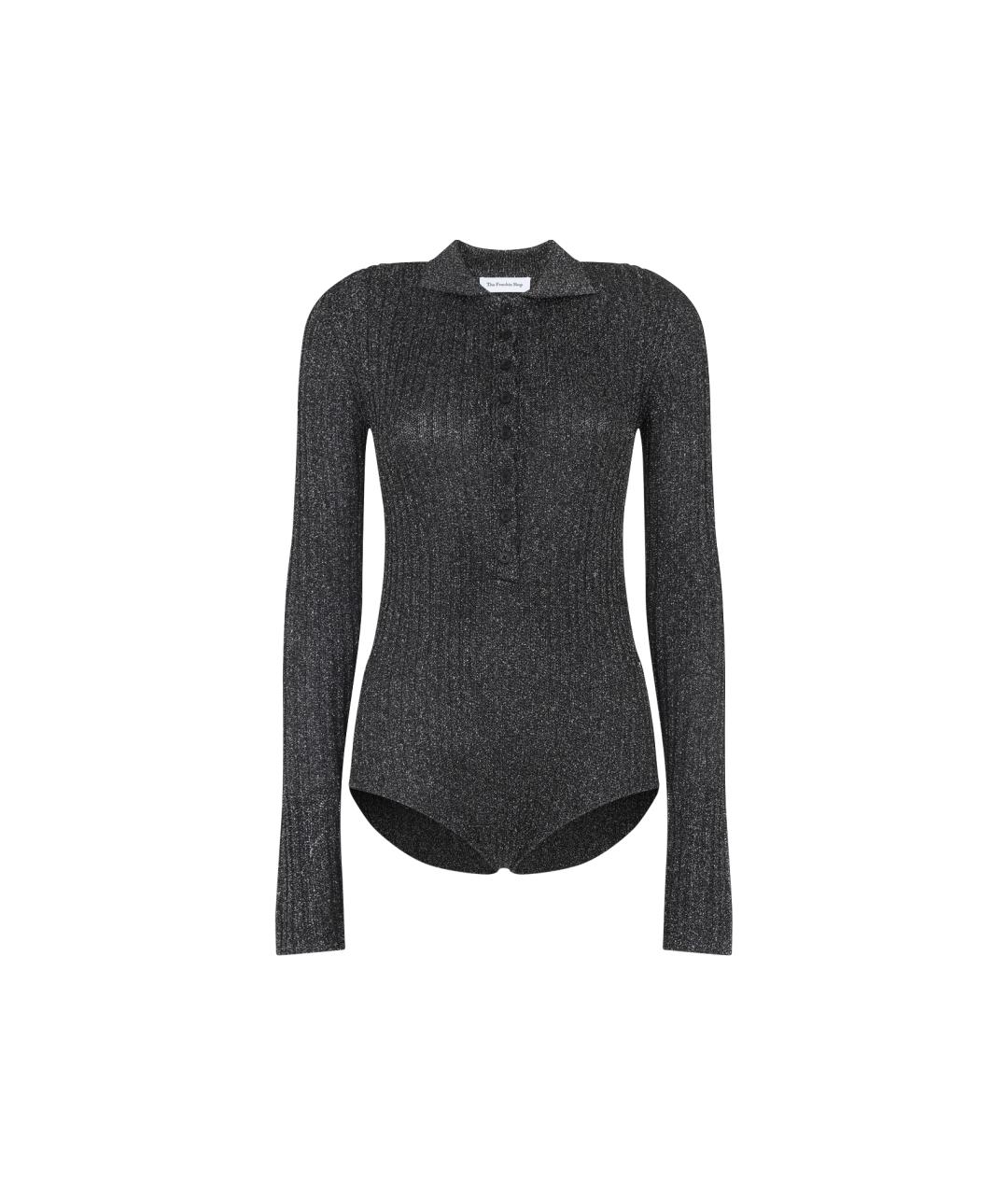 THE FRANKIE SHOP Серое полиэстеровое боди, фото 1