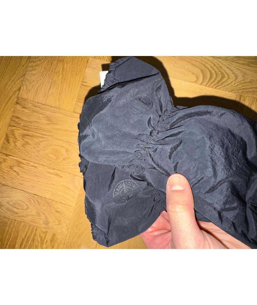 STONE ISLAND Черные перчатки, фото 2