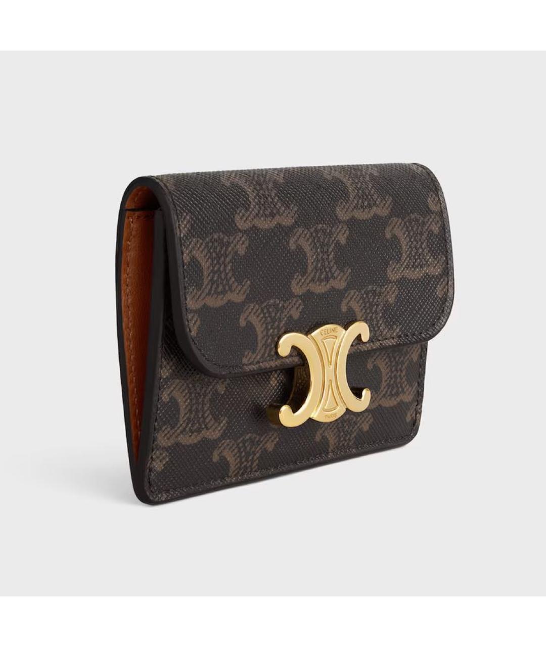 CELINE Коричневый кардхолдер, фото 2