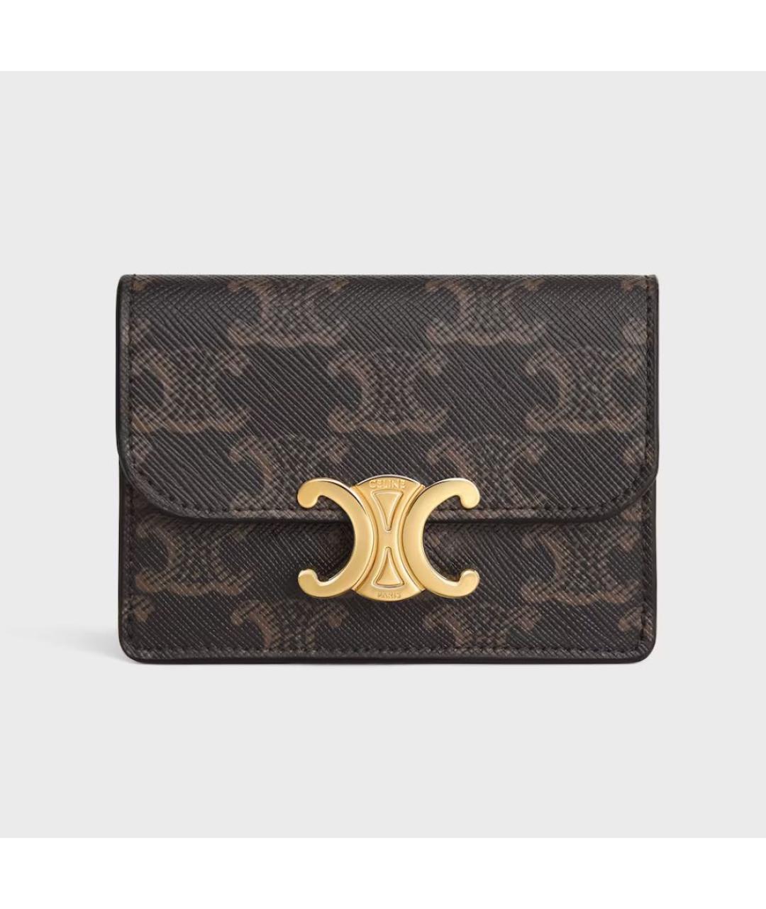 CELINE Коричневый кардхолдер, фото 6