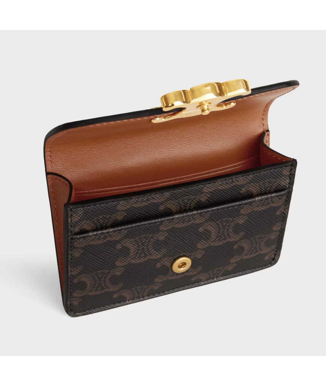 CELINE Коричневый кардхолдер, фото 4