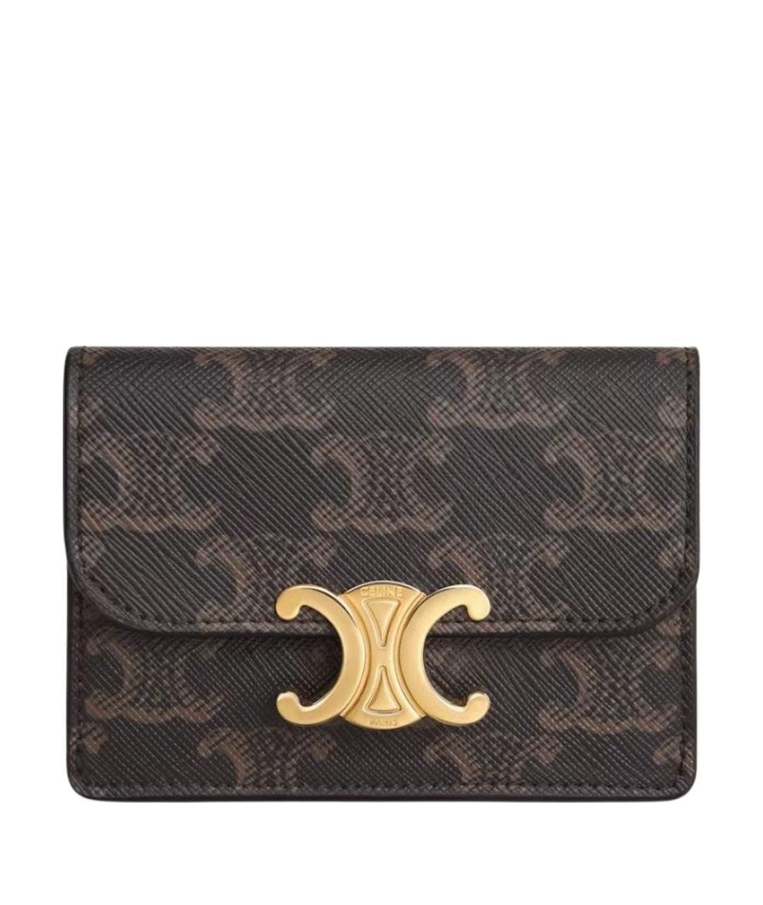 CELINE Коричневый кардхолдер, фото 1