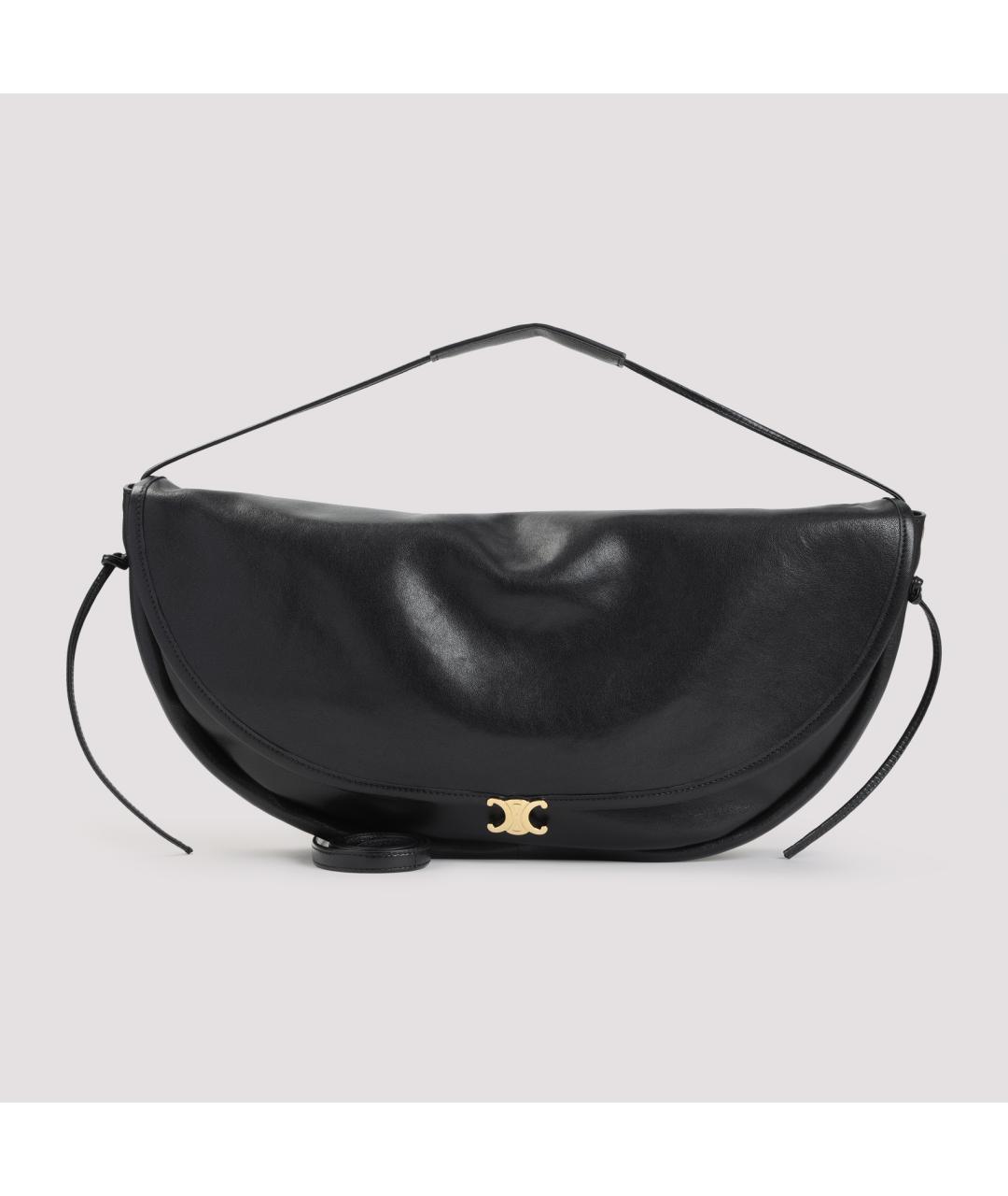 CELINE Черная кожаная сумка через плечо, фото 2