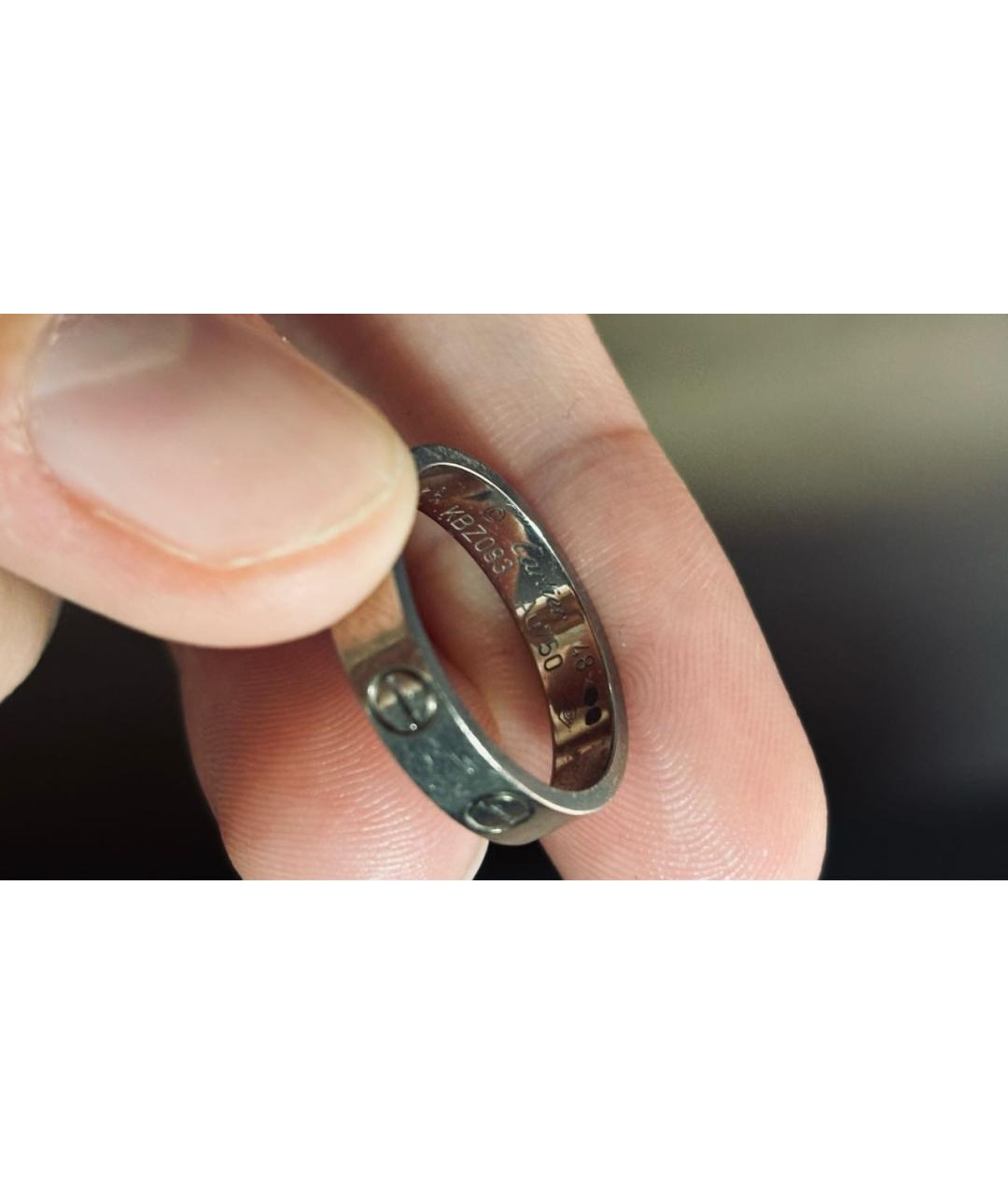 CARTIER Белое кольцо из белого золота, фото 3