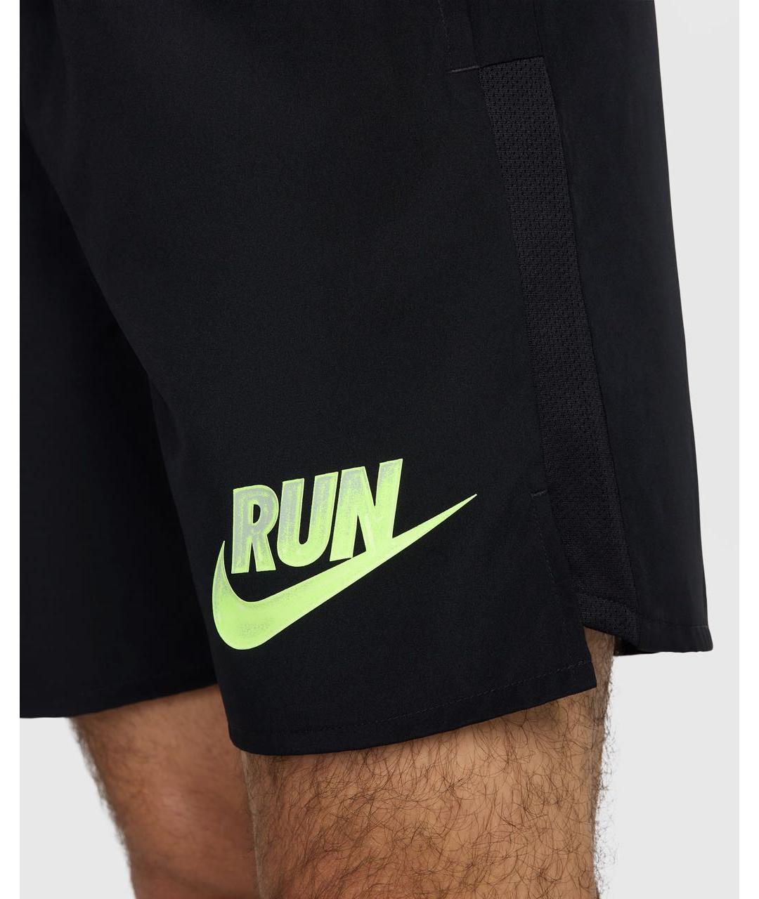 NIKE Черные полиэстеровые шорты, фото 5