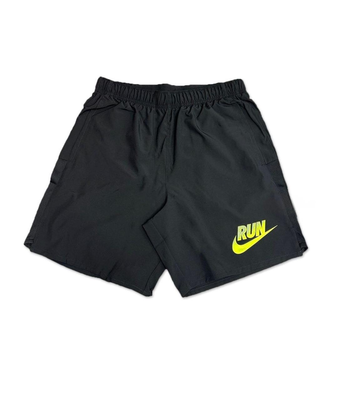 NIKE Черные полиэстеровые шорты, фото 1