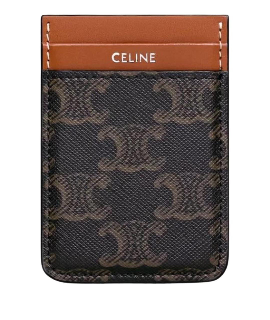 CELINE Коричневый кардхолдер, фото 1
