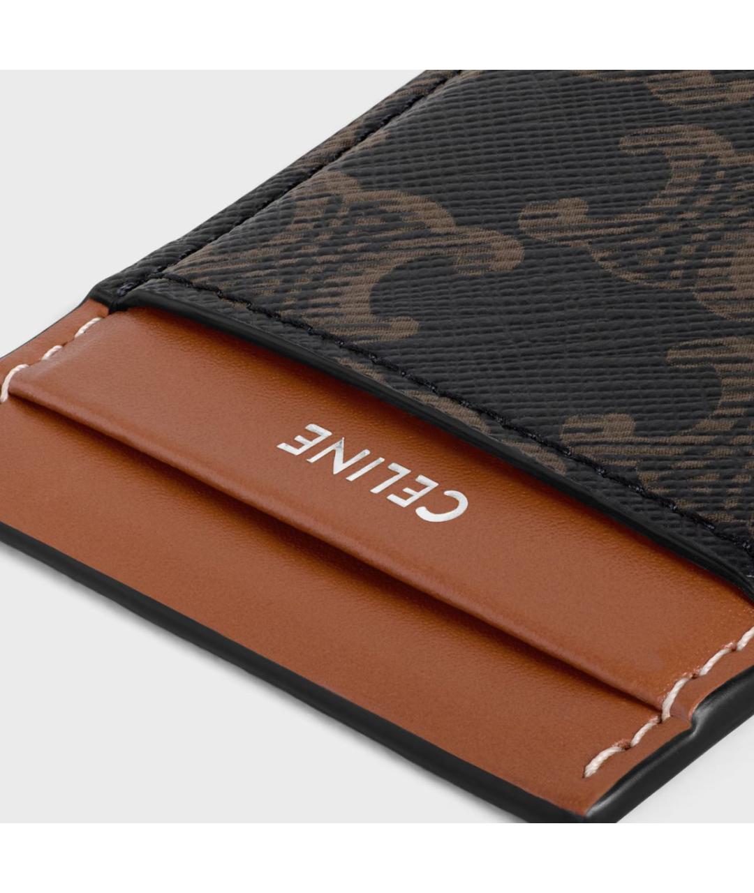 CELINE Коричневый кардхолдер, фото 4